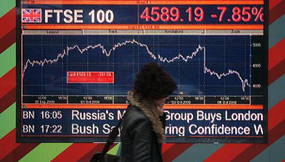 El índice FTSE-100 de Londres cerró hoy con una subida de 1.67%. (Foto: AP)