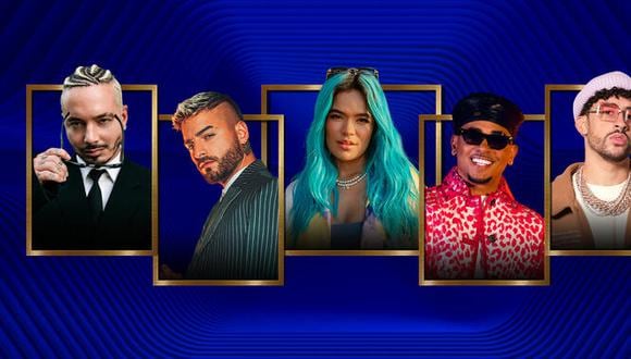 Nominados a los Premios Billboard Latinos 2021, que contará con la participación de diversos artistas. (Foto: Telemundo)