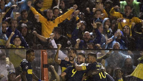 Boca Juniors venció a Jorge Wilstermann por la Copa Libertadores en la Bombonera. | Foto: AFP