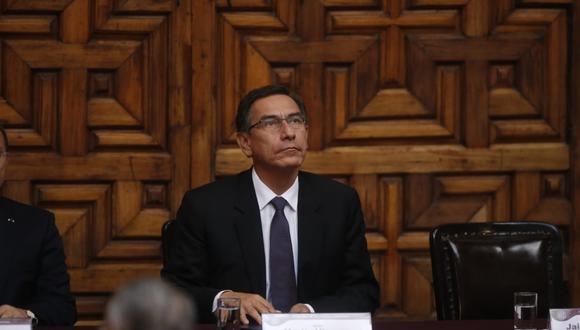 Martín Vizcarra consideró que el país puede resolver sus problemas "por los cauces legales y constitucionales". (Foto: Mario Zapata)