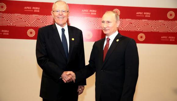 PPK y Putin esperan triplicar cifras de intercambio comercial