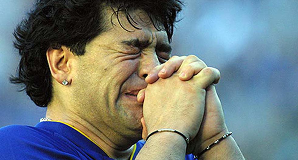 Diego Armando Maradona y una tristeza tremenda. (Foto: Difusión)