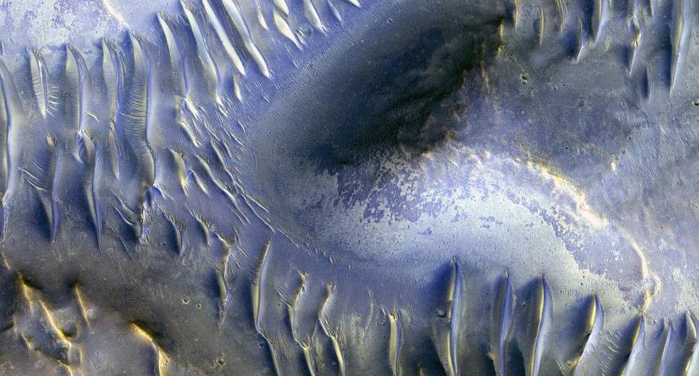 Duna dividida de Marte. (Foto: NASA)