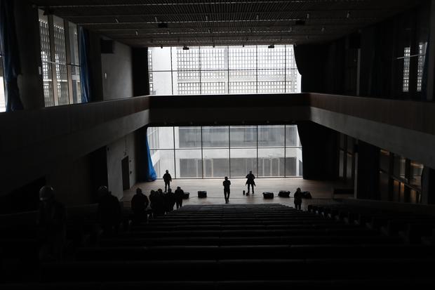Auditorio del MUNA. Las obras civiles del moderno recinto están al 100%. (FOTO: César Campos)