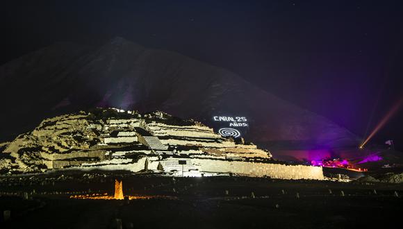 El templo mayor de Caral cuenta con casi 30 metros de altura. (Foto: Zona Arqueológica de Caral)