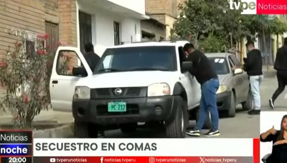 La hija de un empresario avícola fue secuestrada por delincuentes en Comas. (Foto: TV Perú)
