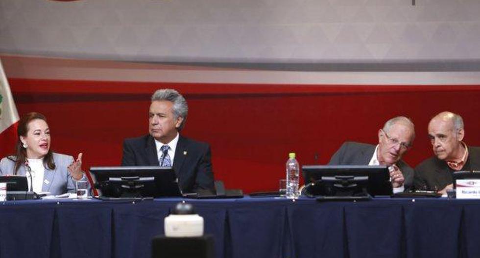 Lenin Moreno estuvo junto al presidente de Perú, Pedro Pablo Kuczynski. (Foto: Andina)