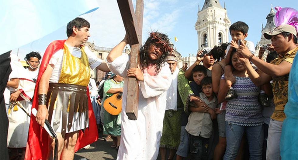 Municipalidad del Rímac suspendió escenificación del Vía Crucis en el Cerro San Cristóbal. (Foto: Agencia Andina)