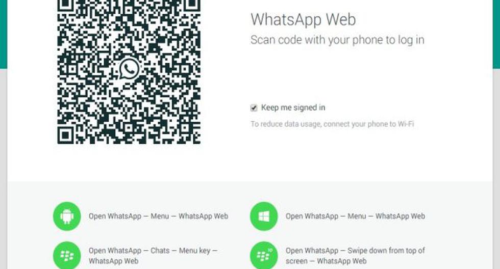 Ahora ya puedes usar WhatsApp en tu escritorio. (Foto: WhatsApp Web)