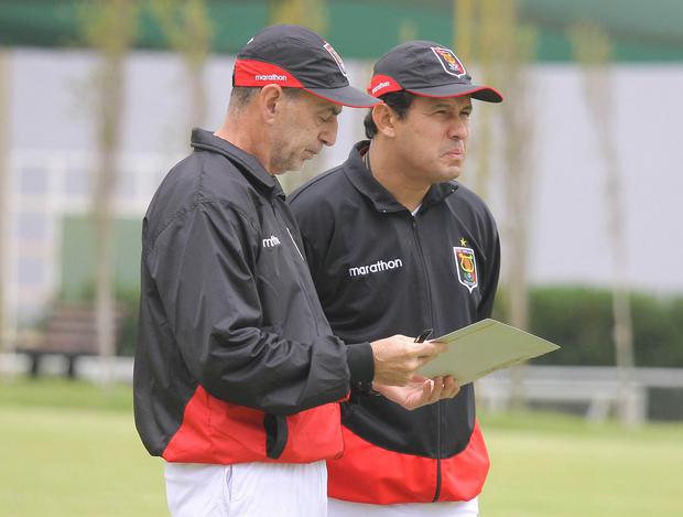 Mario Mendala y Juan Reynoso en Melgar 2014. (Foto: Prensa Melgar)