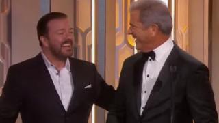 Globos de Oro: Ricky Gervais vs. Mel Gibson, otra vez