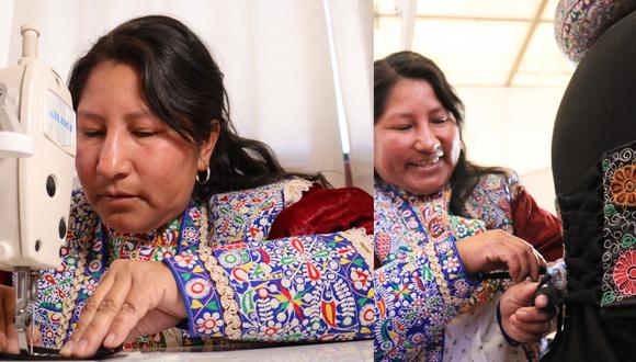 “Si uno está feliz, crea cosas maravillas, bordamos la flora y la fauna como el cóndor, colibrí, la vicuñita y las flores", cueta Mirian Suni. (Foto: Difusión)