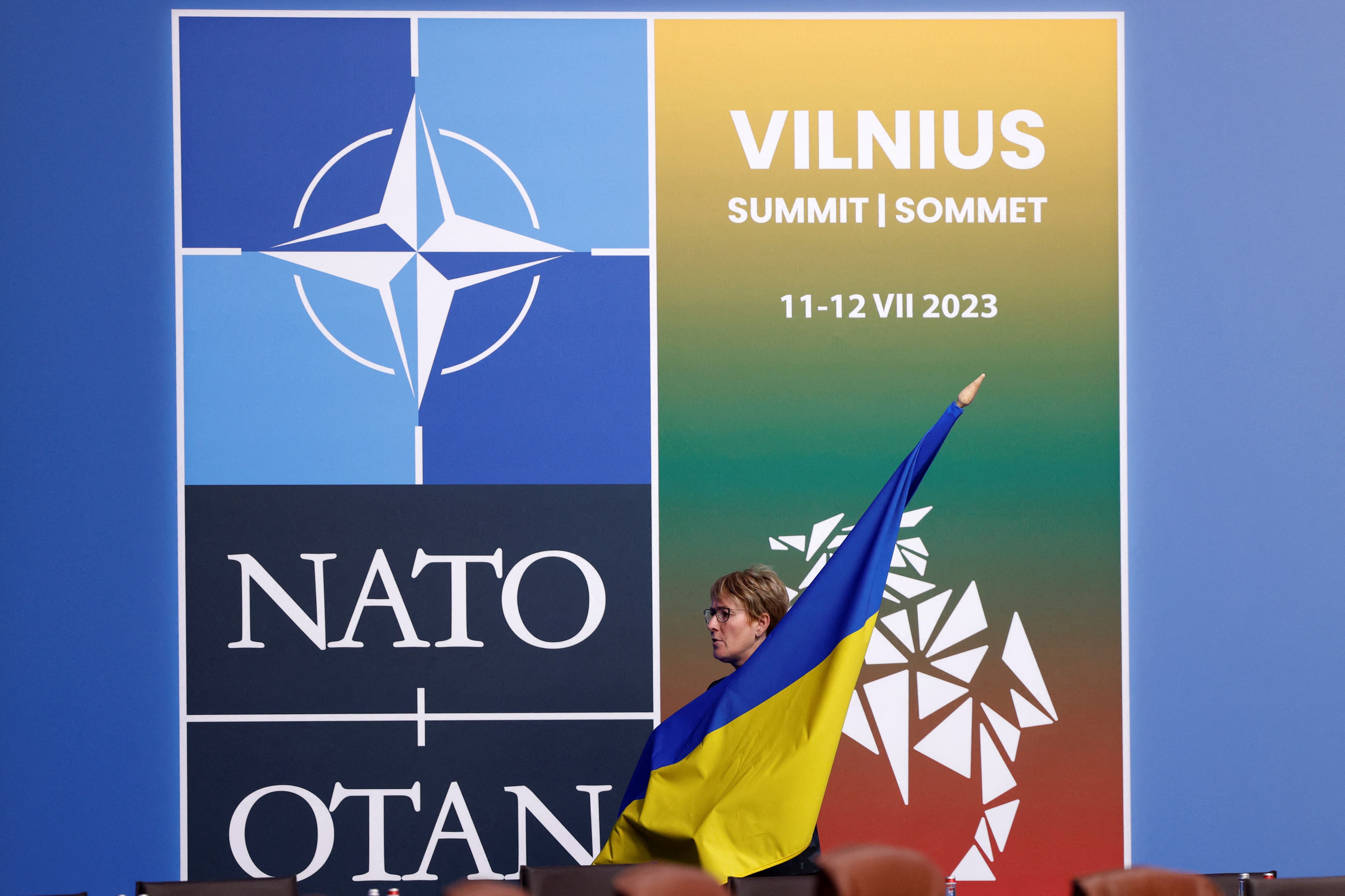 NATO has said that Ukraine could join the Alliance after the war with Russia is over.  (Odd ANDERSEN / AFP).