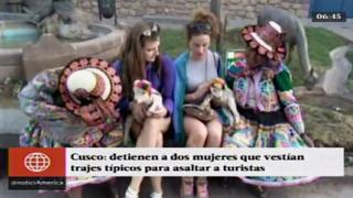 Cusco: detienen a mujeres en trajes típicos por robo a turistas