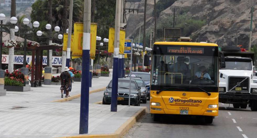 Los buses que van a la Costa Verde operan hoy hasta las 5:30 pm. (Foto: Andina)