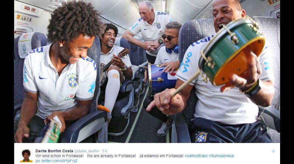 Brasil 2014: lo que tuitean los jugadores en un día sin fútbol - 1