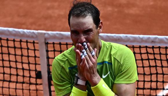 Rafael Nadal es campeón de Roland Garros 2022 tras vencer a Casper Ruud. (Foto: AFP).