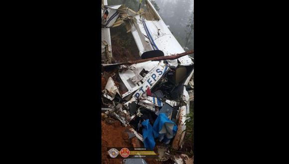 Brasil: 6 personas mueren tras accidente de helicóptero. (Bomberos de Brasil)