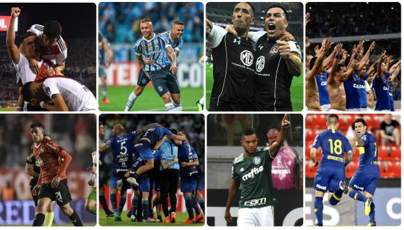 Quedaron fijados los cruces de los cuartos de final de la Copa Libertadores | Foto: Twitter de los clubes