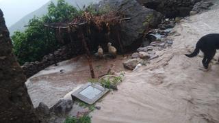 Arequipa: torrenciales lluvias y huaicos causan estragos en tres distritos de la provincia de La Unión