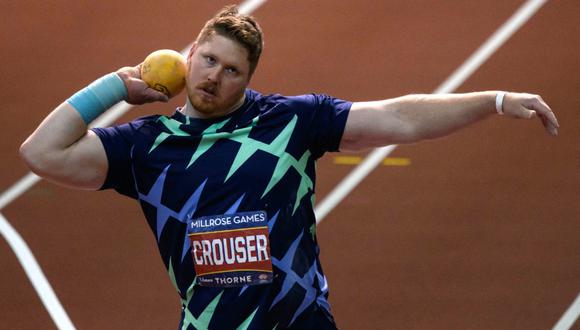 Anunciaron que el atleta Ryan Crouser había registrado un récord mundial pero todo se trató de un error de la organización del torneo. (Foto: AFP)