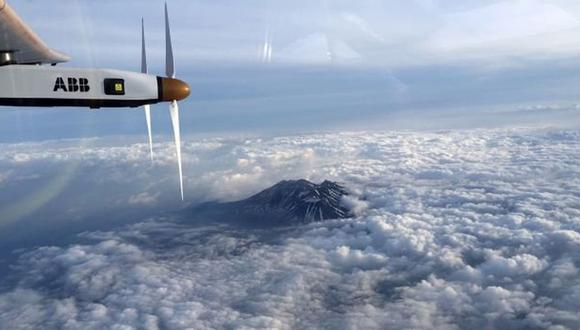 Avión solar aterrizó en Japón debido al mal tiempo