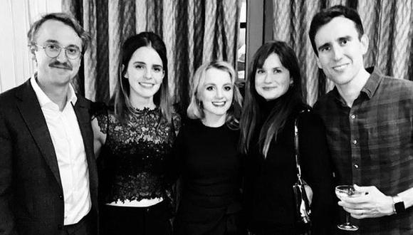 Emma Watson se reunió con sus compañeros de “Harry Potter” por Navidad. (Foto: @emmawatson)
