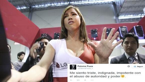 Paloma Fiuza: "Estoy indignada con el abuso de autoridad"