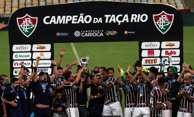 Fernando Pacheco se coronó campeón de la Taça Rio con Fluminense | Foto: AP/AFP/EFE