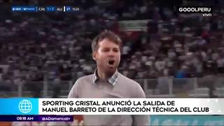 Manuel Barreto dejó Sporting Cristal: los números y declaraciones del entrenador saliente | VIDEO