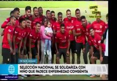Selección peruana tuvo noble gesto con un menor que padece de una enfermedad congénita