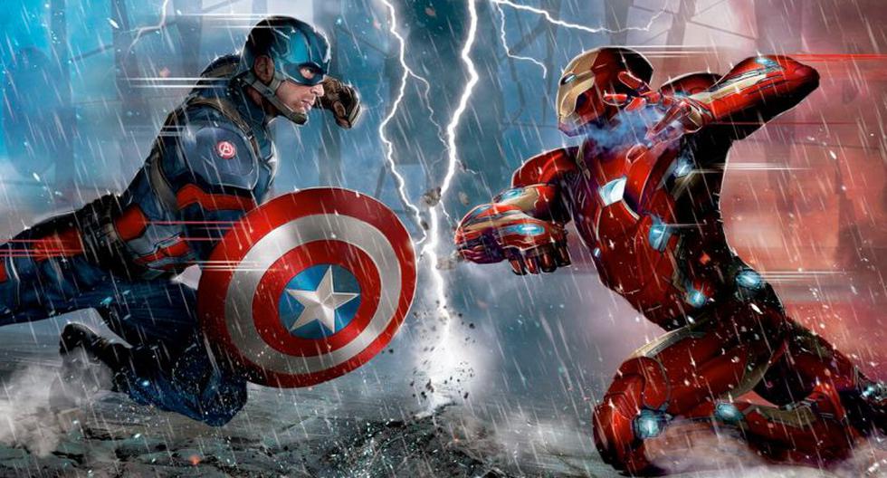 Chris Evans es el Captain America y Robert Downey Jr. es Iron Man en 'Civil War' (Foto: Marvel)