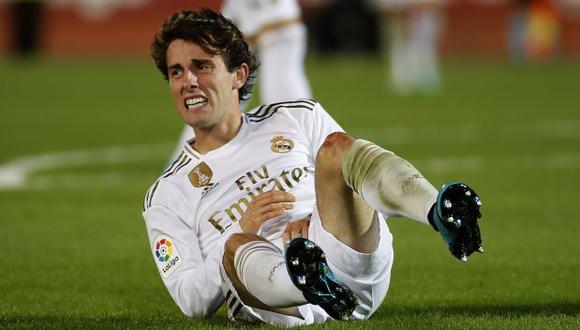 Álvaro Odriozola fue titular en el reciente partido liguero de Real Madrid. (Foto: AFP)