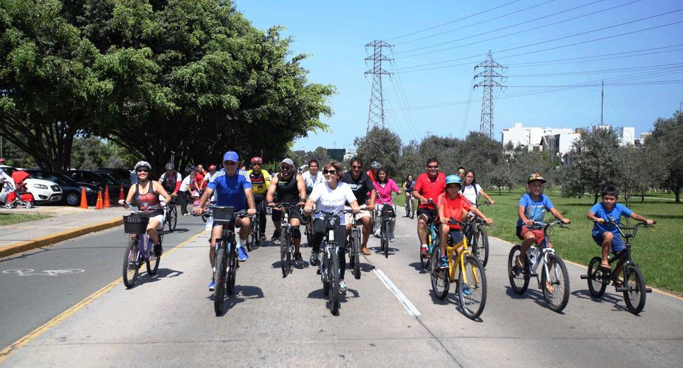 Se trata de un sistema público de tránsito en bicicletas que descongestionará las pistas de Surco. (Foto: Andina)