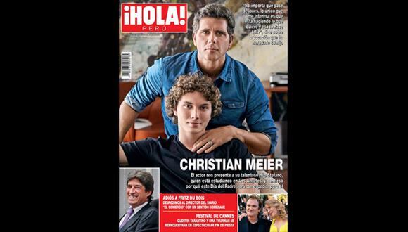 Christian Meier presentó a su hijo en la revista "¡Hola! Perú"