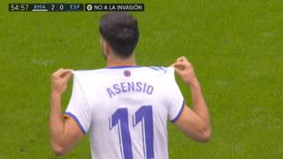 Cada vez más cerca al título: Marco Asensio anotó el 3-0 de Real Madrid sobre Espanyol
