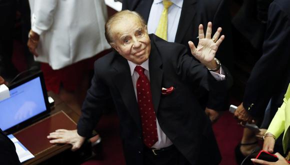 Carlos Menem, ex presidente de Argentina. (Foto: EFE/David Fernández)