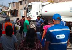 Trujillo: Sunass monitorea abastecimiento de agua potable en sectores afectados por rotura de tubería