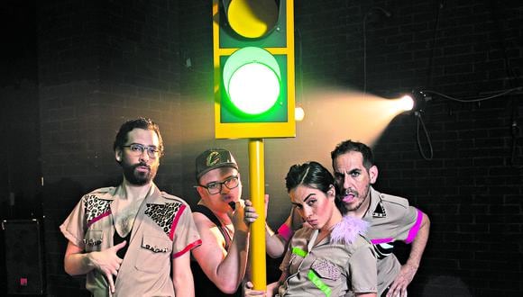 Los Cops son interpretados por Francisco Haya, José Roberto Terry, Jely Reátegui y Pablo Saldarriaga. (Foto: Eduardo Cavero)
