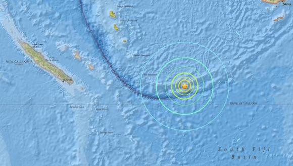 Terremoto de 7,6 grados de magnitud sacudió el Pacífico Sur