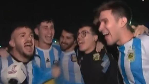El polémico cántico de hinchas argentinos contra la selección de Francia | Foto: captura