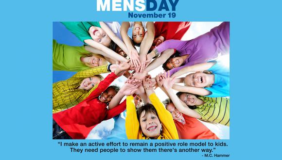 Un afiche del Día del Hombre, instaurado en 1999 por Jerome Teelucksingh en Trinidad y Tobago. (internationalmensday.com)