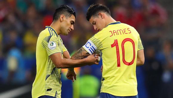 James Rodríguez y Radamel Falcao fueron parte de la última convocatoria de la Selección Colombia. (Foto: EFE)