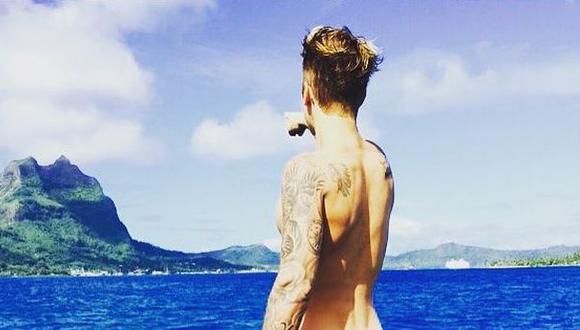 Justin Bieber remece Instagram con fotografía desnudo