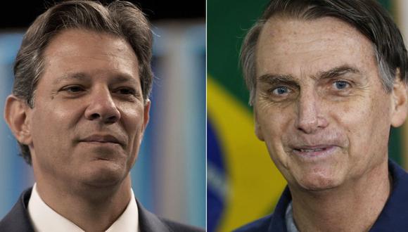 Elecciones en Brasil: 3 cosas que debes saber sobre Haddad y Bolsonaro. (AP)