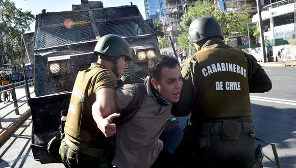 El Cuerpo de Carabineros de Chile tuvo una importante participación en el conflicto con ciudadanos en 2019. (Foto: Rodrigo Arangua / AFP)