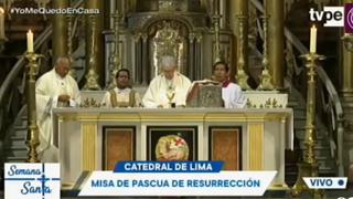 Coronavirus en Perú: misa de Pascua de Resurreción se realizó en la Catedral de Lima a puerta cerrada | VIDEO