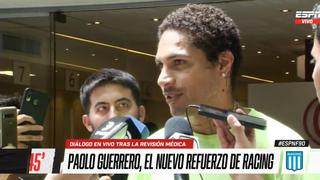 Paolo Guerrero superó las pruebas médicas: firmará contrato con Racing