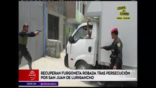 Policía detiene a delincuente que robó furgoneta en San Juan de Lurigancho