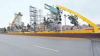 Municipalidad de Lima instala arcos amarillos en el puente Bella Unión